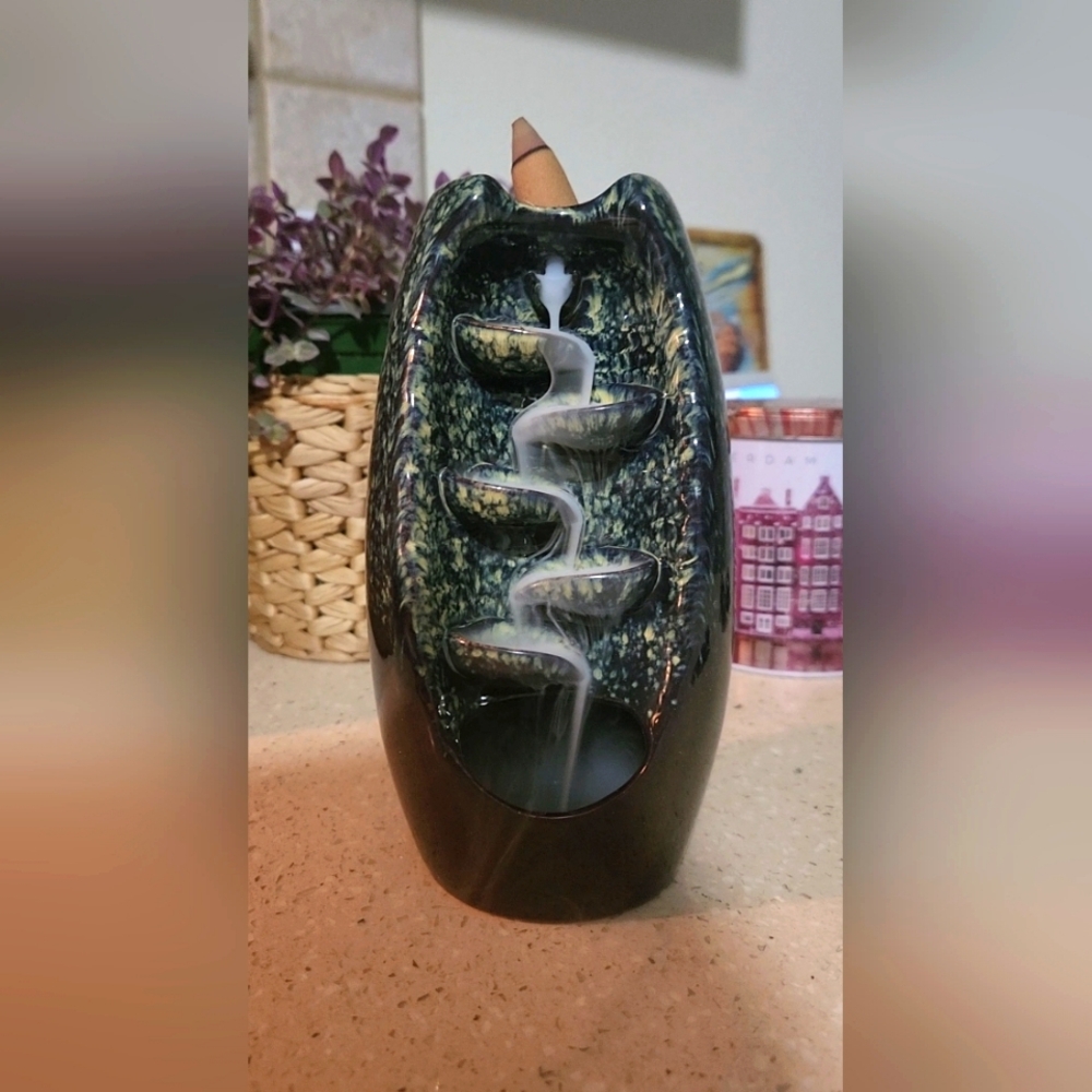 Incense holder waterfall